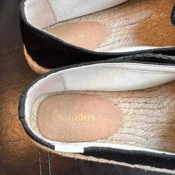 Soludos Women’s Espadrilles Sandal Black Summer Platform Slip On 8.5 - Picture 5 of 6
